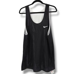 Nike Mens XL Black White Reversible Mesh Basketball Tank Top Sleeveless Shirt